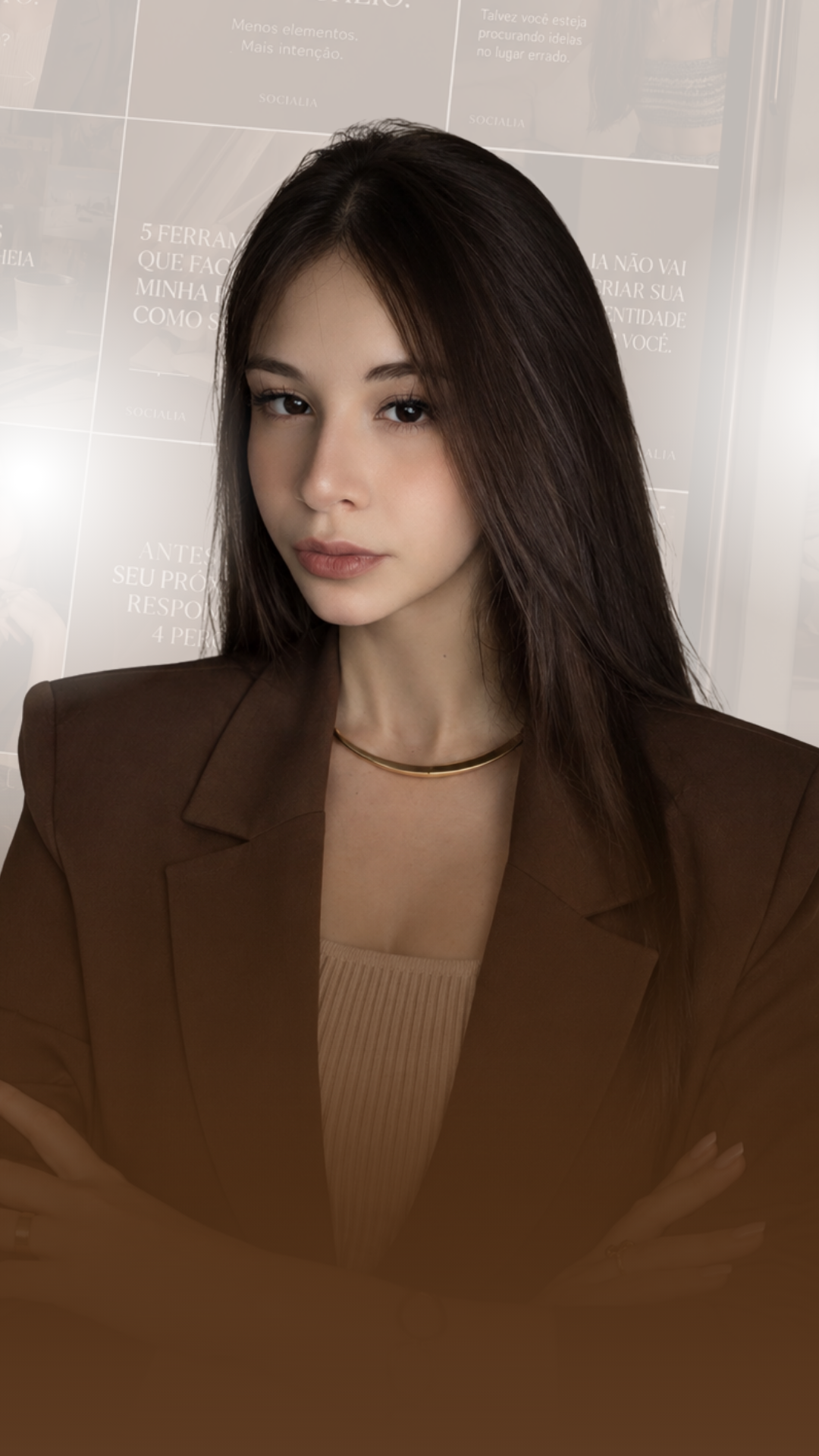 Emilly, fundadora da Socialia